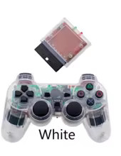 Transparent Color Wireless Joystick for PS2 2.4G Gamepad Controller for PS2