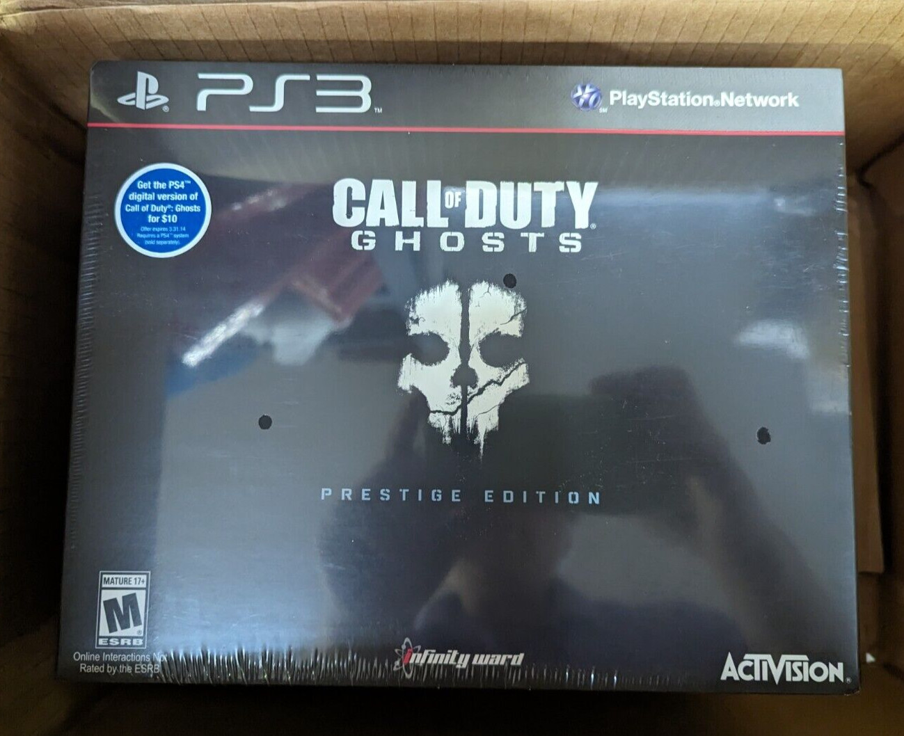 Call of Duty Ghosts Prestige EDITION PS3 Playstation 3 Sony New in Sealed Shrink