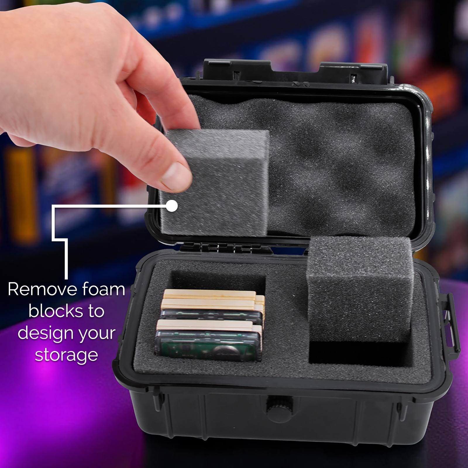 Casematix Game Boy Cartridge Case – Holds 18 Original & Game Boy Color Games