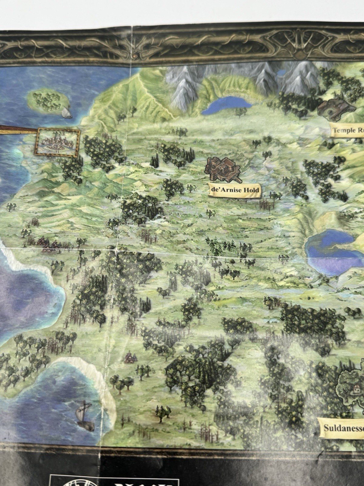 OEM Baldur’s Gate II Shadows of Amn Map Poster ONLY