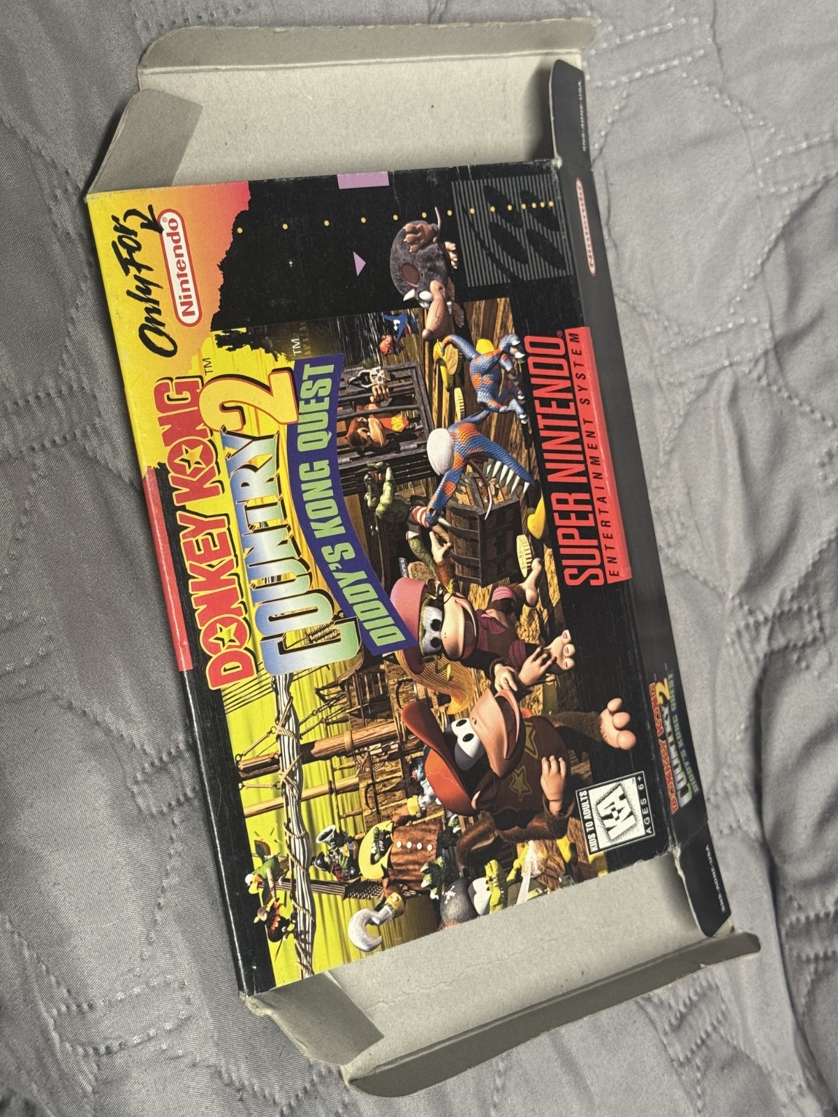 Donkey Kong Country 2 Diddy’s Quest Snes Box Only * Super Nintendo Original box