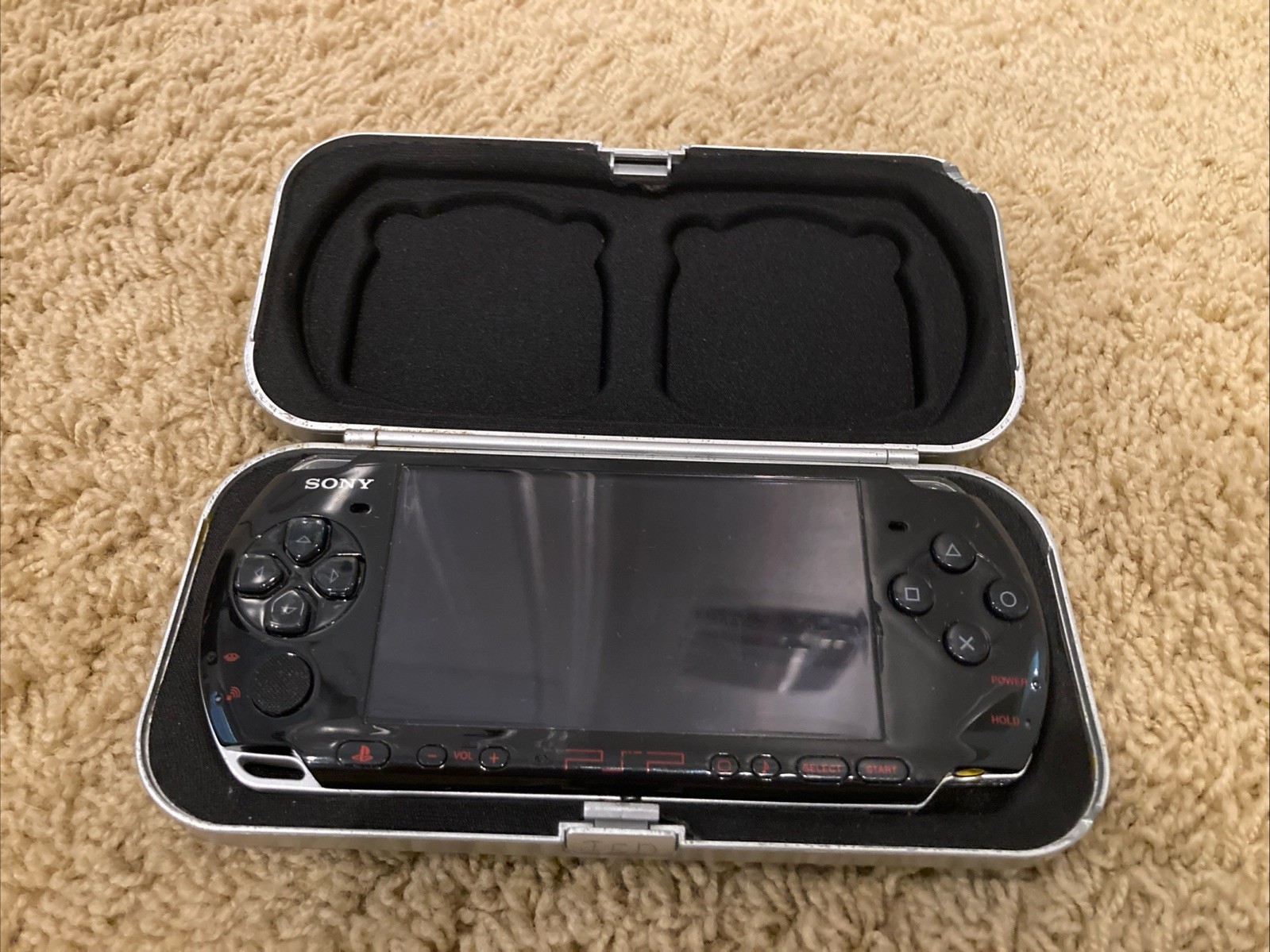 PSP-3000 Black PlayStation Bundle w/Games, Case, Charger – Tested!