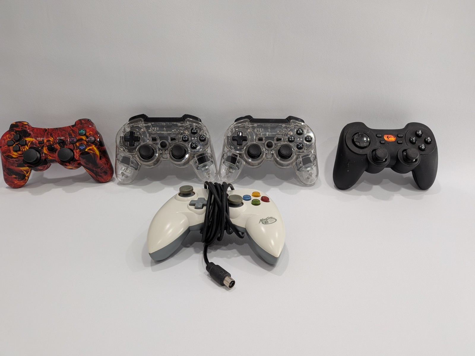 3rd Party Controllers Lot Of 5 (PS3,XBOX 360,PS2)
