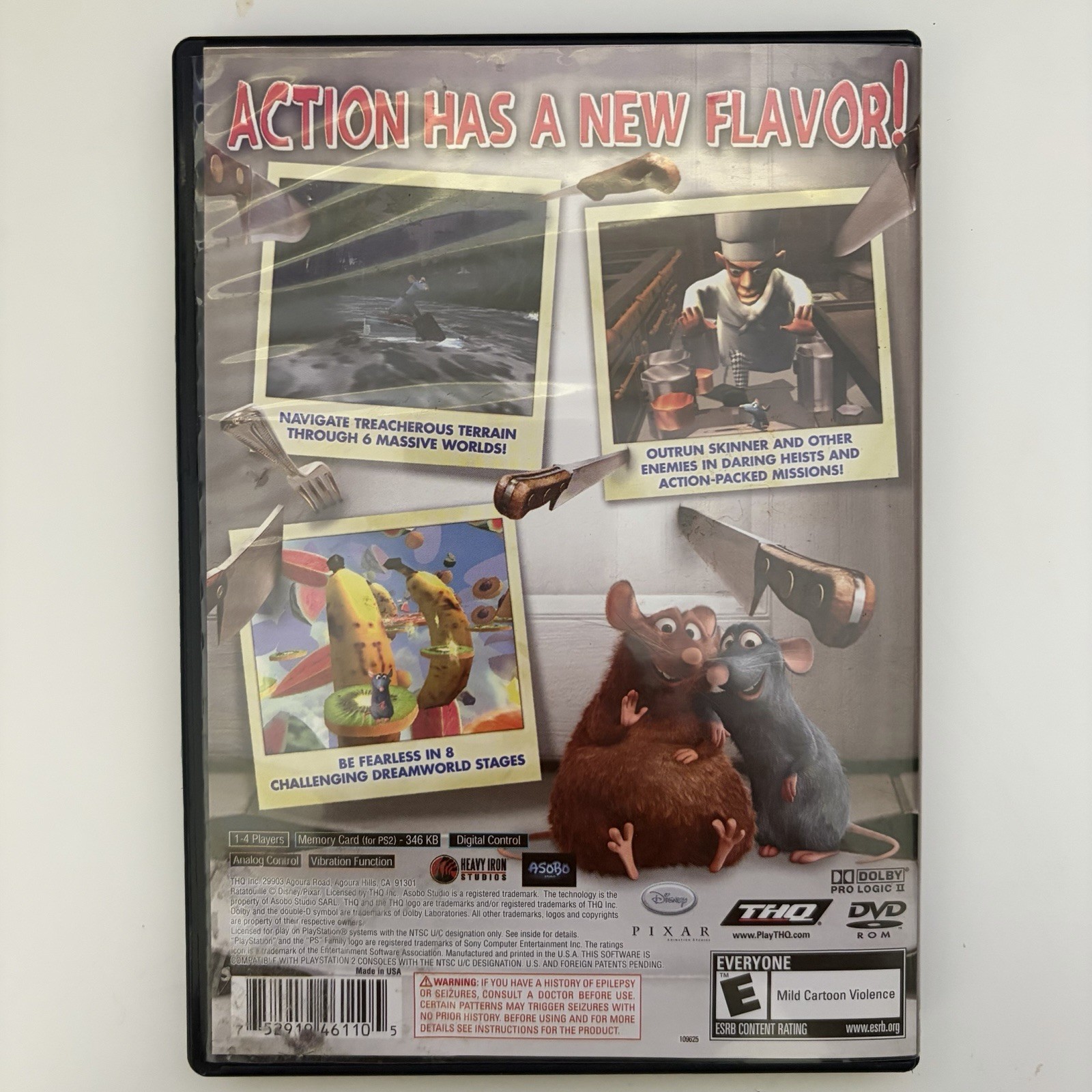 Ratatouille (PS2) CIB – Manual Included, Disc & Case