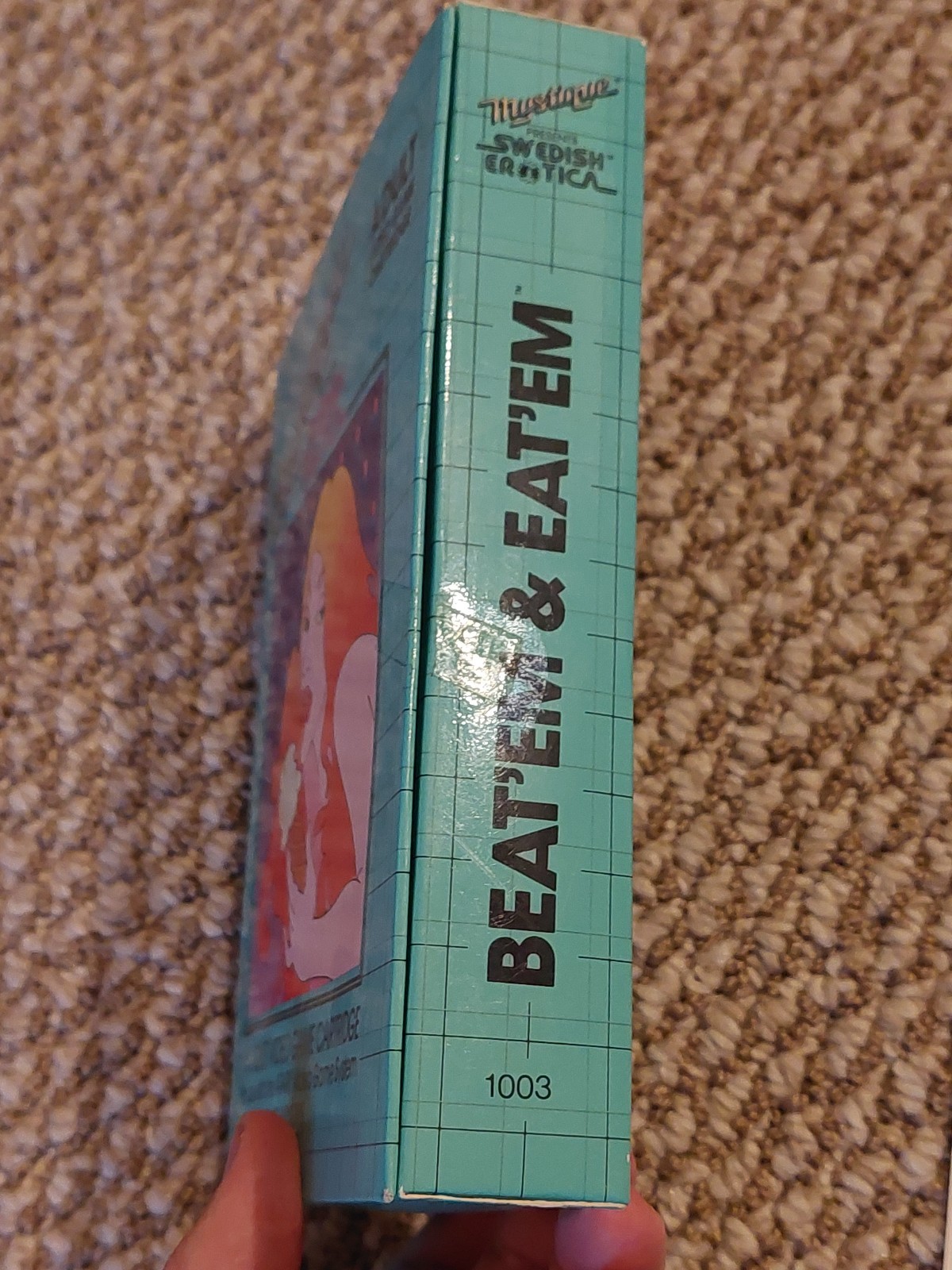 Atari 2600 Beat ’em & Eat ’em CIB 1982 Adult Video Game VG Condition Untested