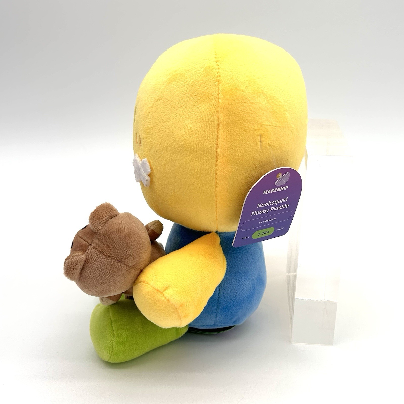 Official Makeship Noobsquad Nooby Plush Soybean YouTuber Limited Edition NWT