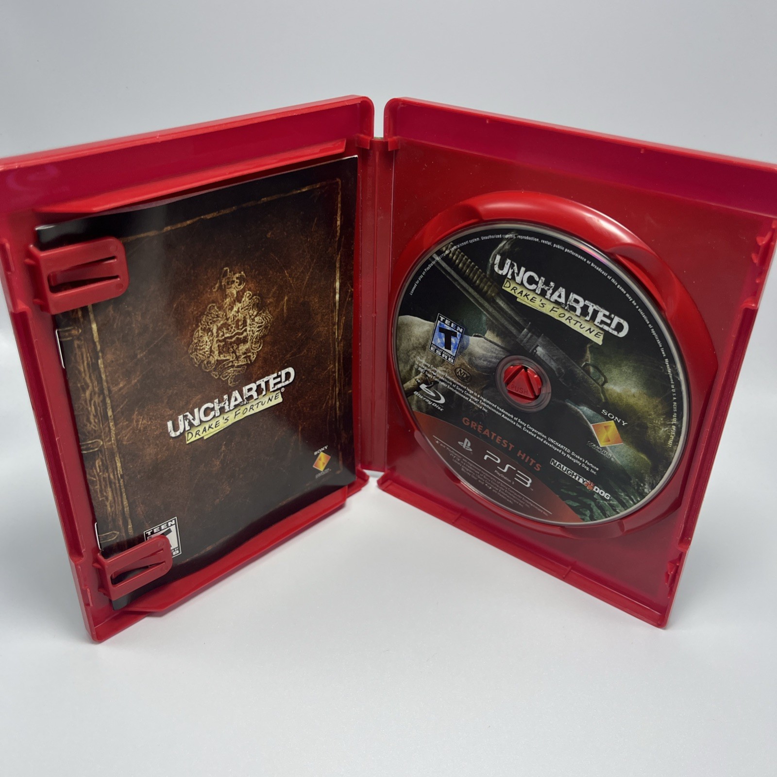 Uncharted 1 2 & 3 Sony PlayStation 3 PS3 Trilogy Lot