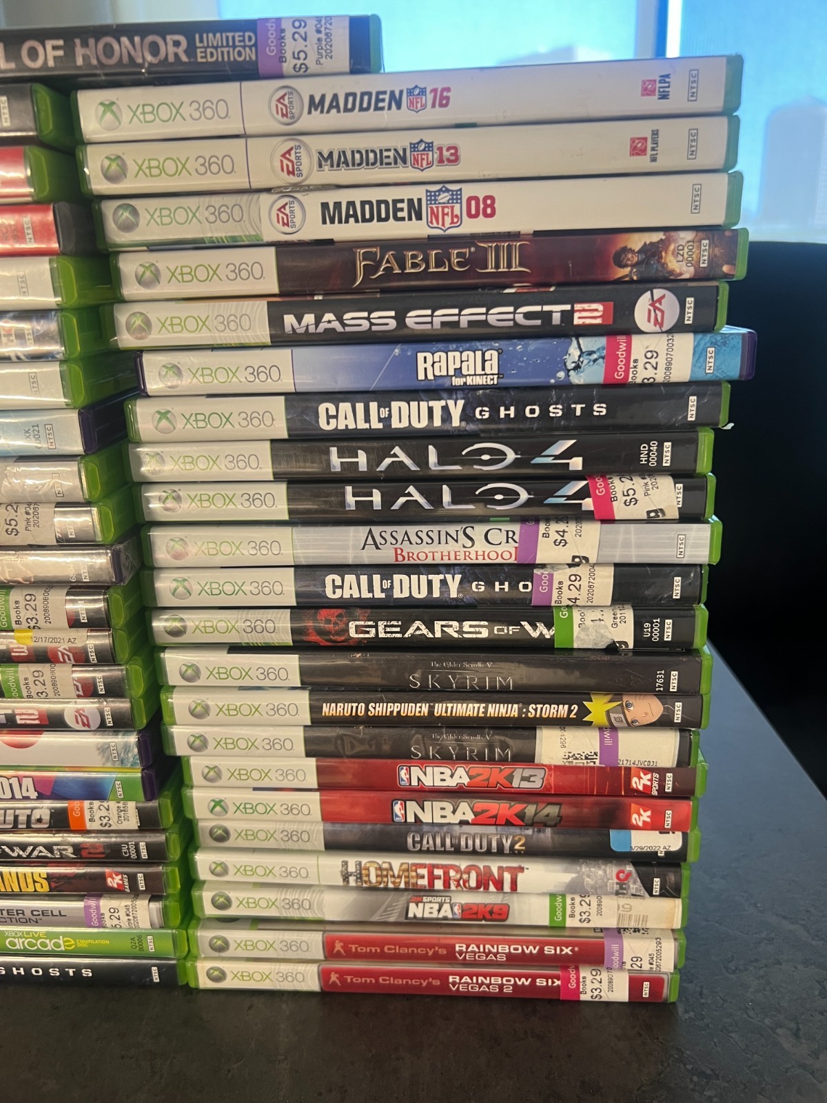 Lot of 45 Xbox 360 Games in Cases Bulk Lot Mixed Genres Action, Fantasy, Shooter