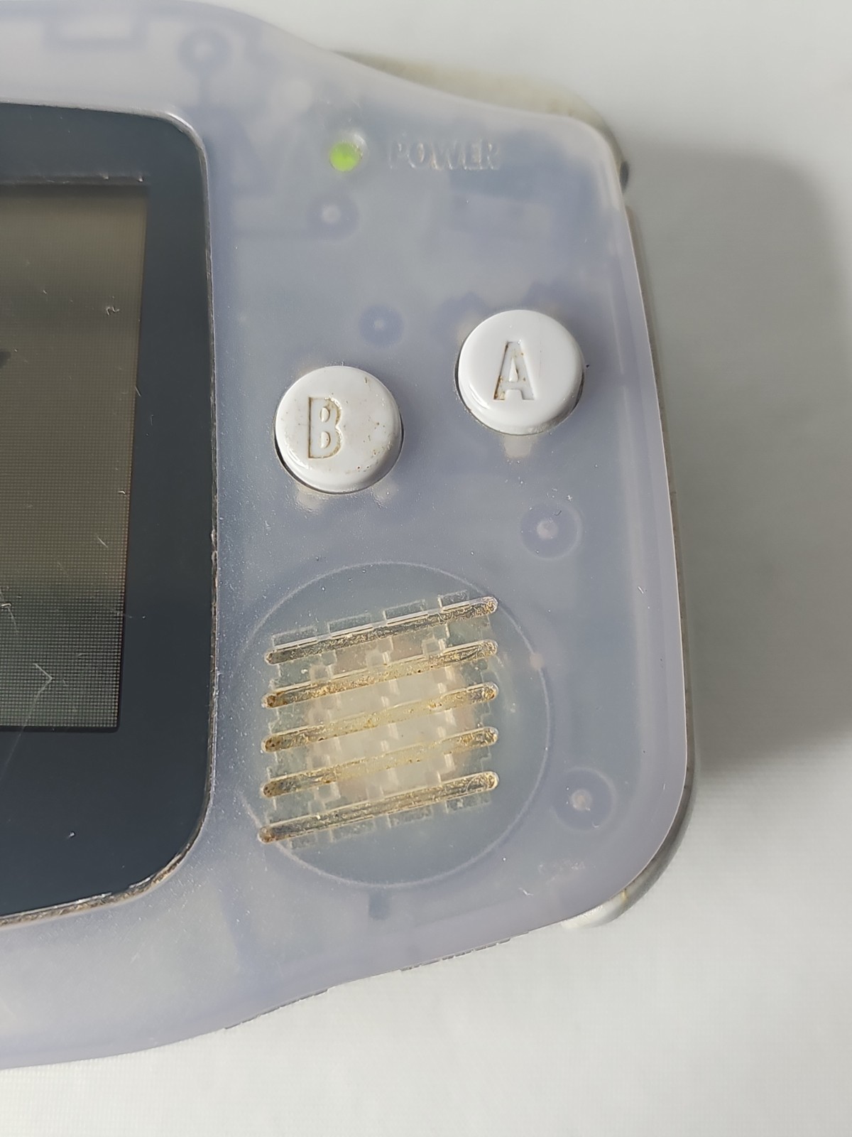 Nintendo Game Boy Advance Handheld Gaming Console Clear Glacier Gray | AGB-001
