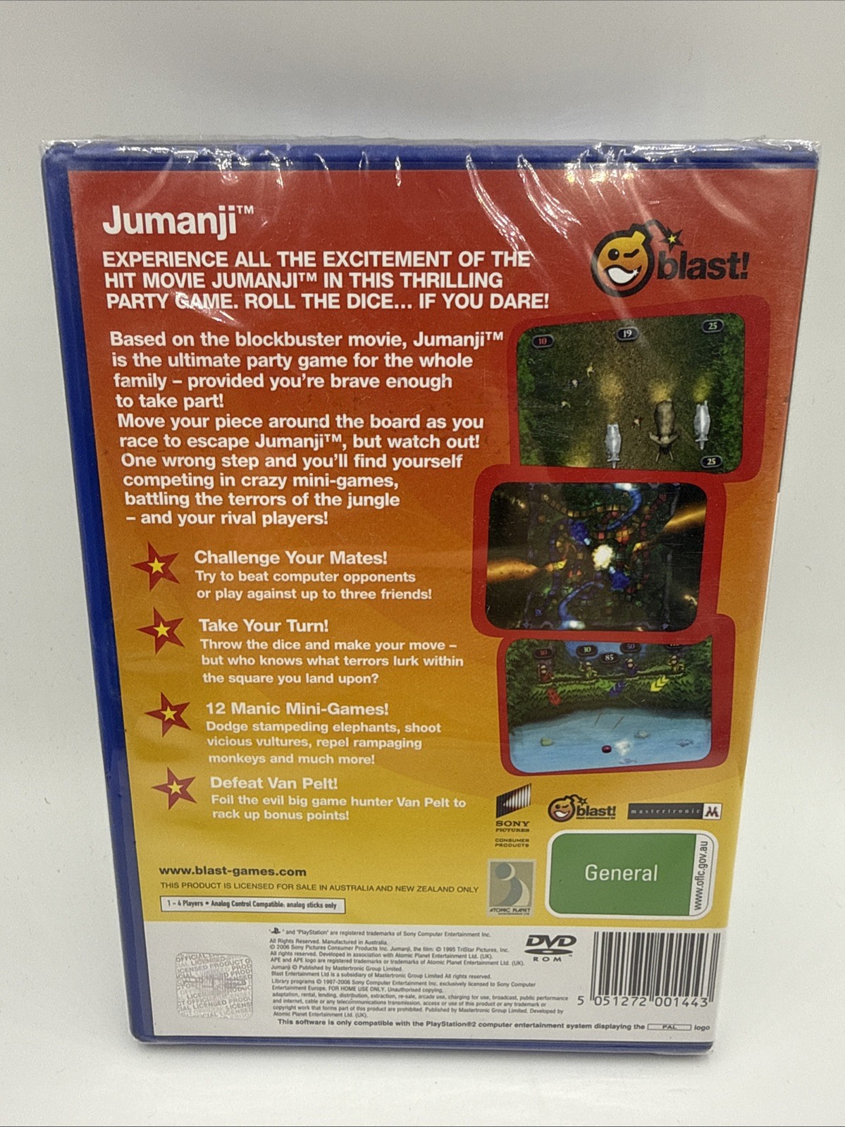 Jumanji PS2 PAL BRAND NEW SEALED! RARE GEM