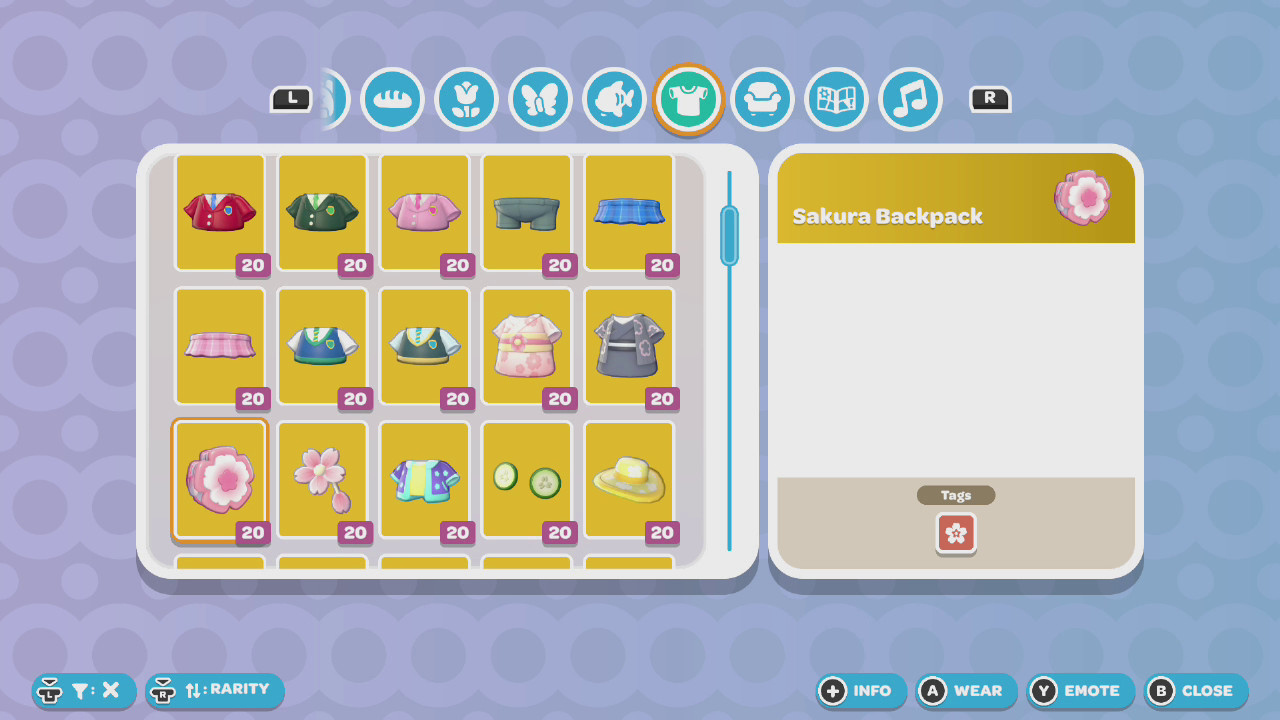 Hello Kitty Island Adventure Clothes 👗Any Item Nintendo Only