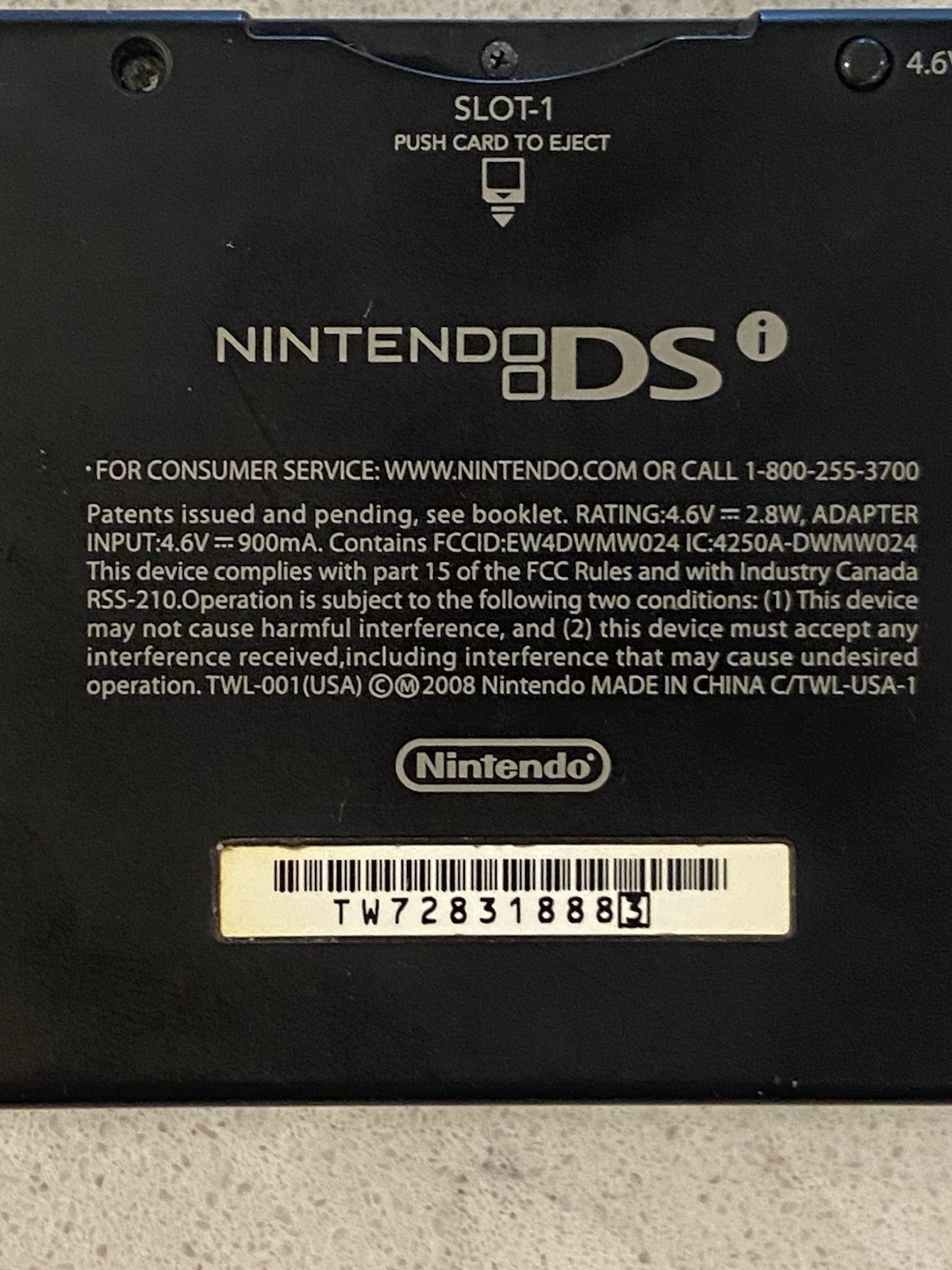 Nintendo DSi Black Handheld System Wi-Fi Capability TESTED & WORKING Nintendo DS