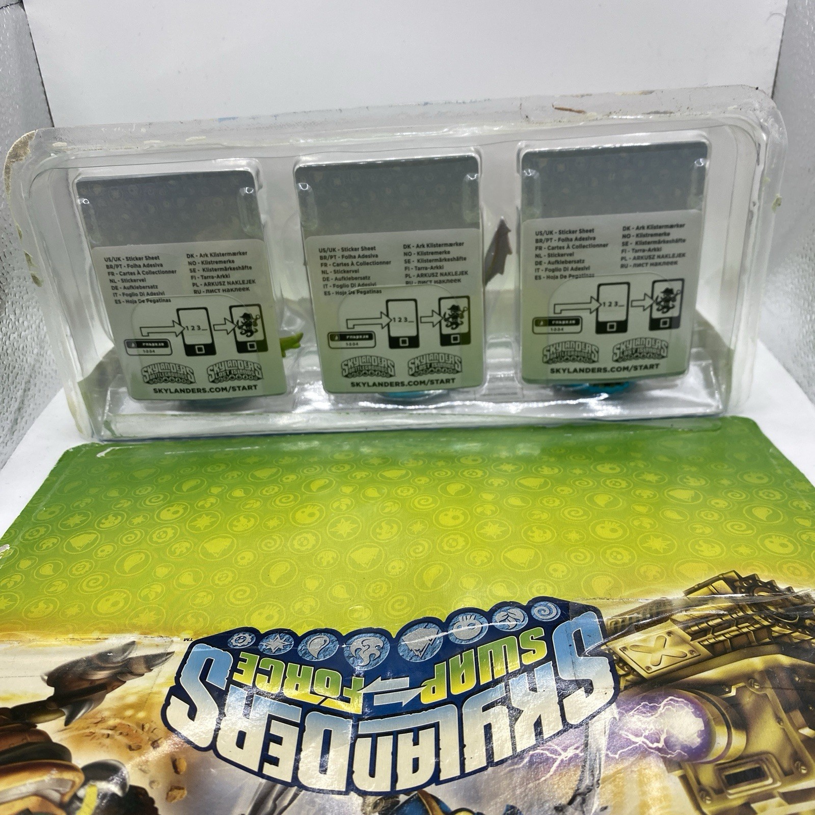 Swap Force Heavy Duty Sprocket, Twin Blade Chop Chop & Scorp Figure 3-Pack *DMG*