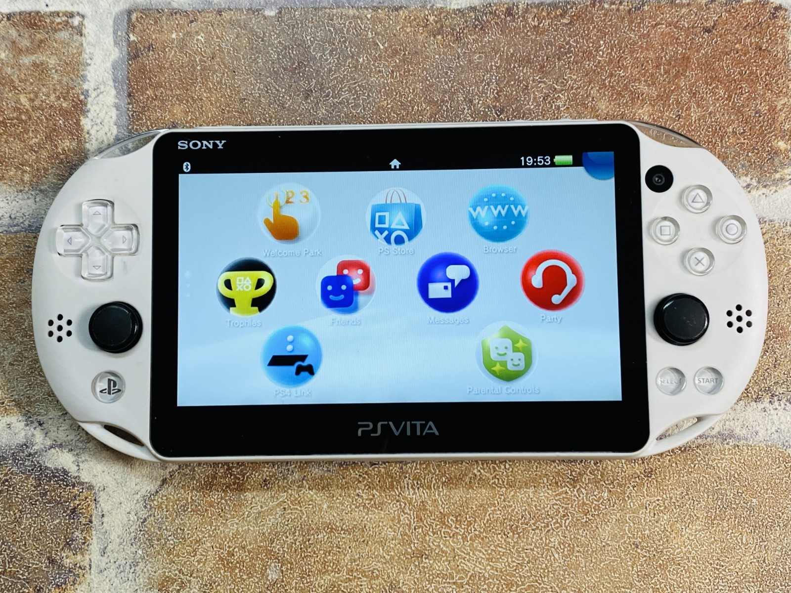 PS Vita Glacier White PCH-2000 SONY PlayStation Japan 8GB Charger Tested DDP