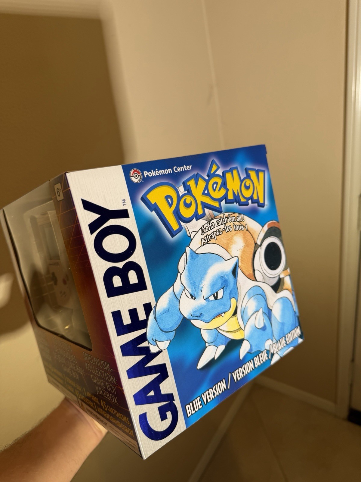Pokemon Center – Red & Blue Gameboy Music Collection Jukebox – In Hand