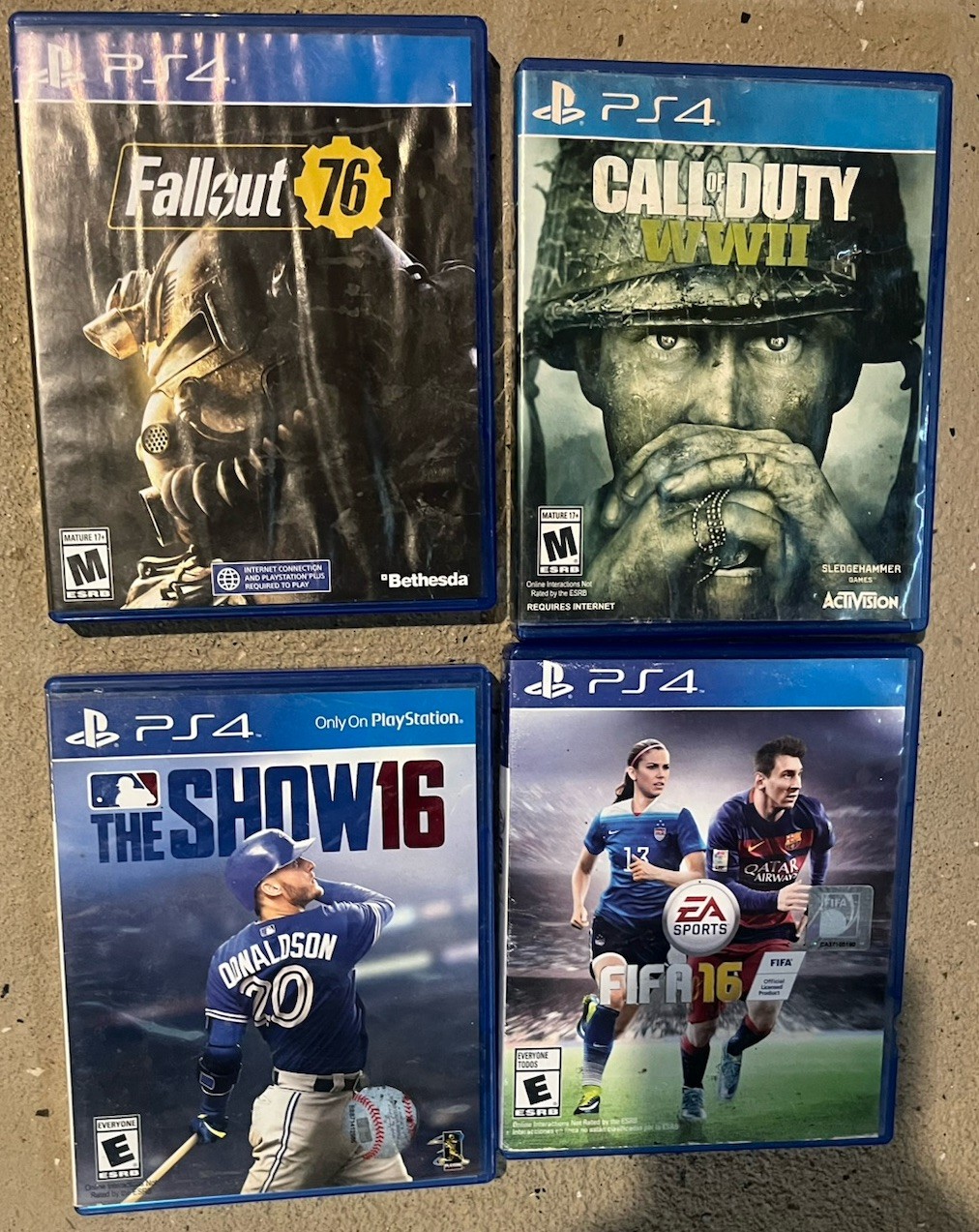 PS4 Game Bundle – 4 Popular Titles in Great Condition