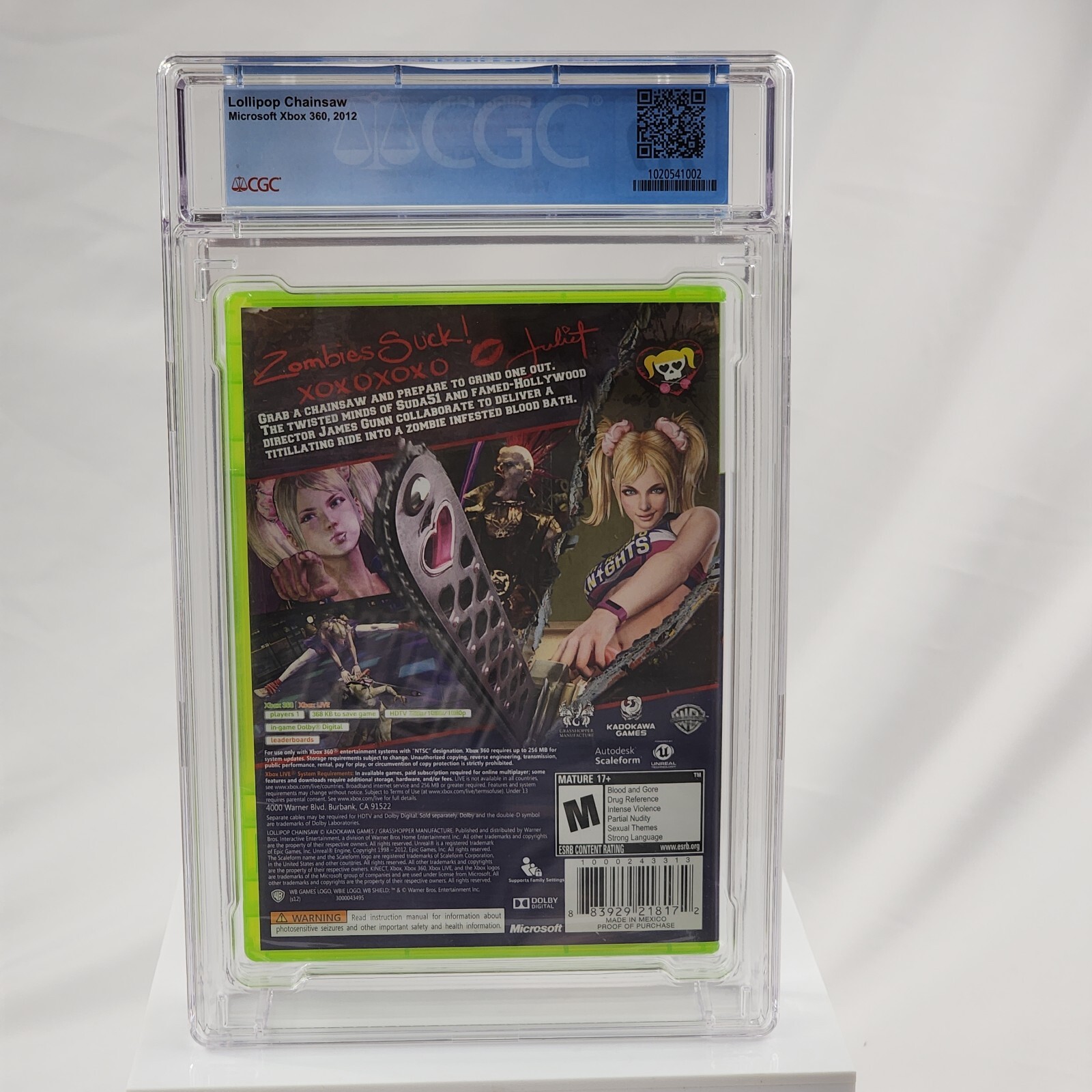 Lollipop Chainsaw (2012, Xbox 360) – New Sealed – Graded CGC 9.9 A++ Video Game