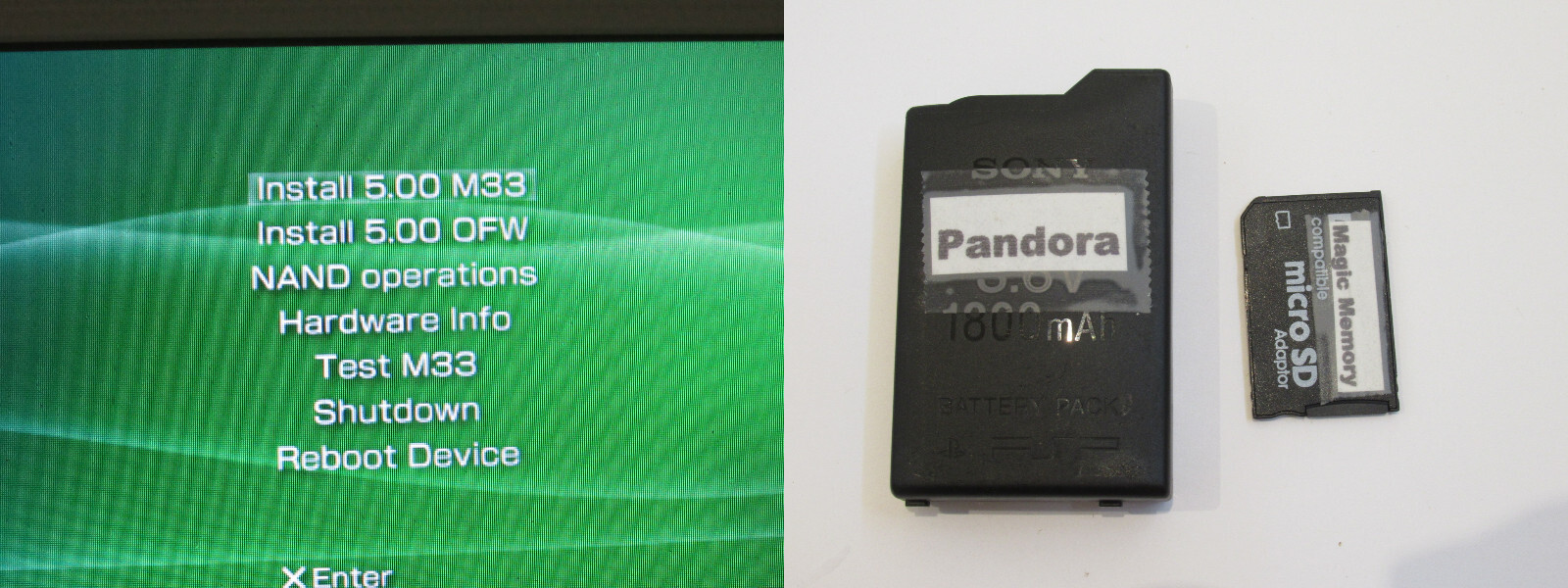 Sony PSP Pandora Battery kit PSP Unbricker Tool with HQ Magic Memory Stick