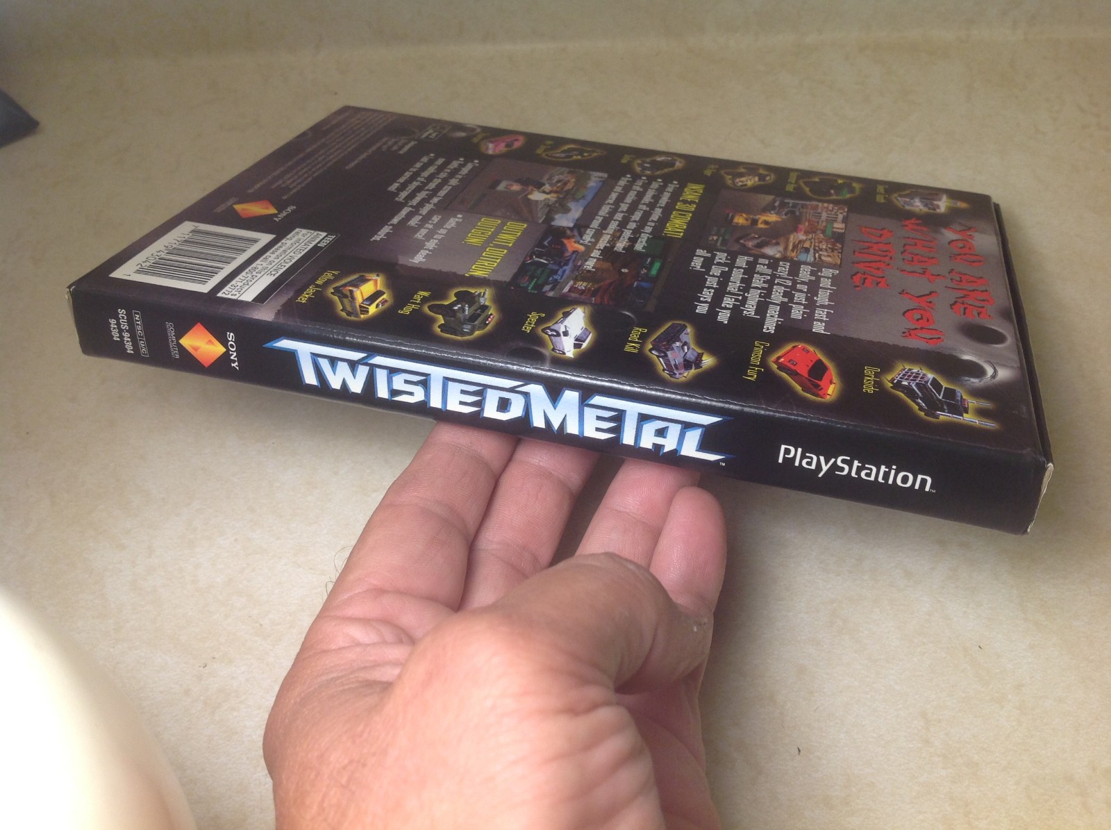 Sony Playstation 1 TWISTED METAL Long Box Video Game NO MANUAL Tested Working