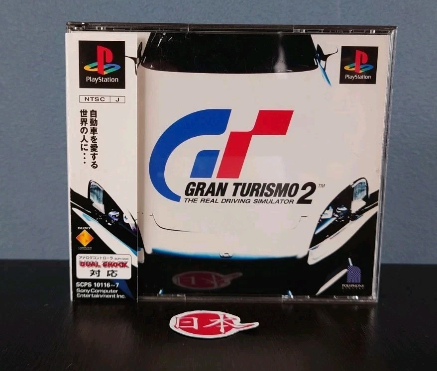 Playstation Gran Turismo 2 + SPINE CARD Japanese PS1 Game Free Ship