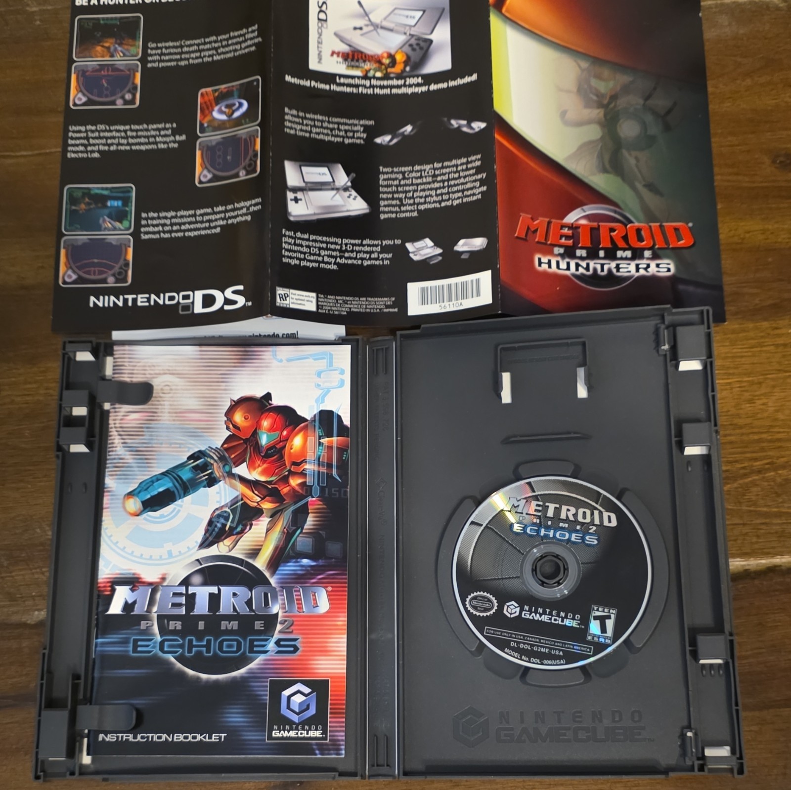 Nintendo Metroid Prime 2: Echoes (GameCube) Manual And Promo Included