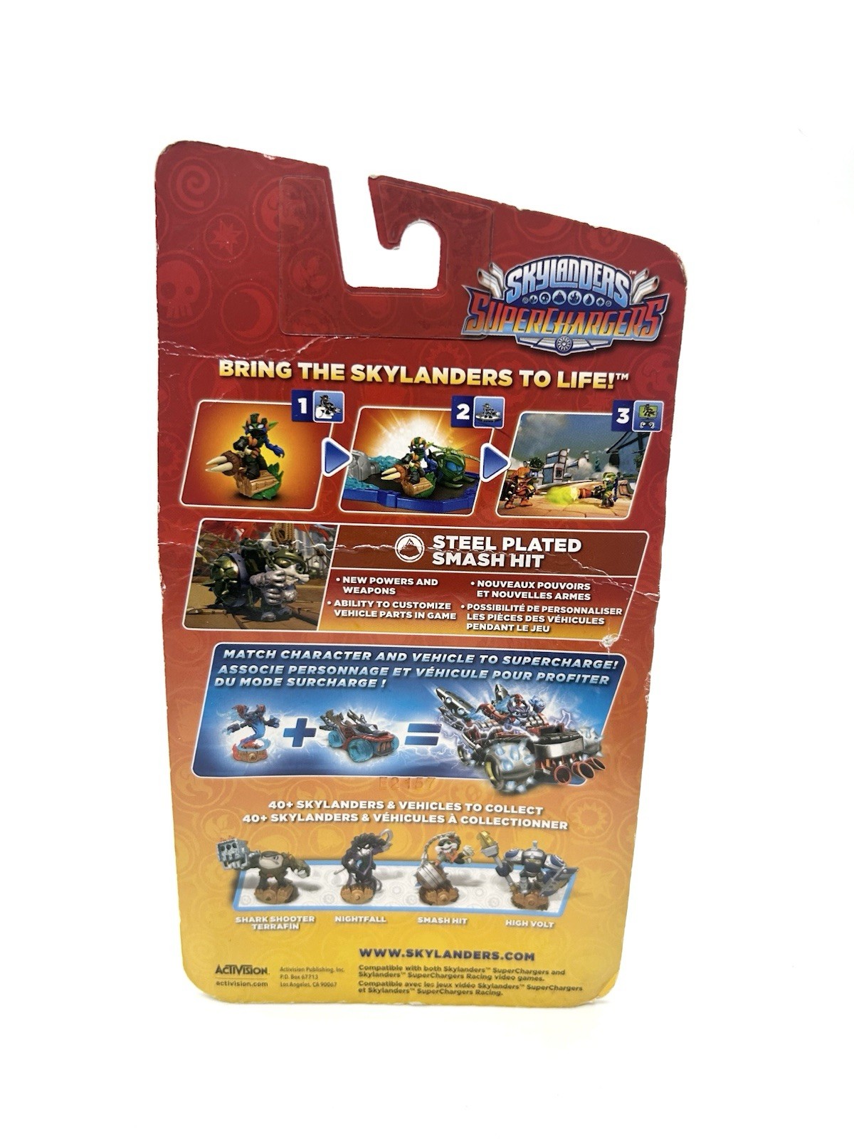 Skylanders Superchargers Steel Plated Smash Hit DAMAGED PACKAGING READ