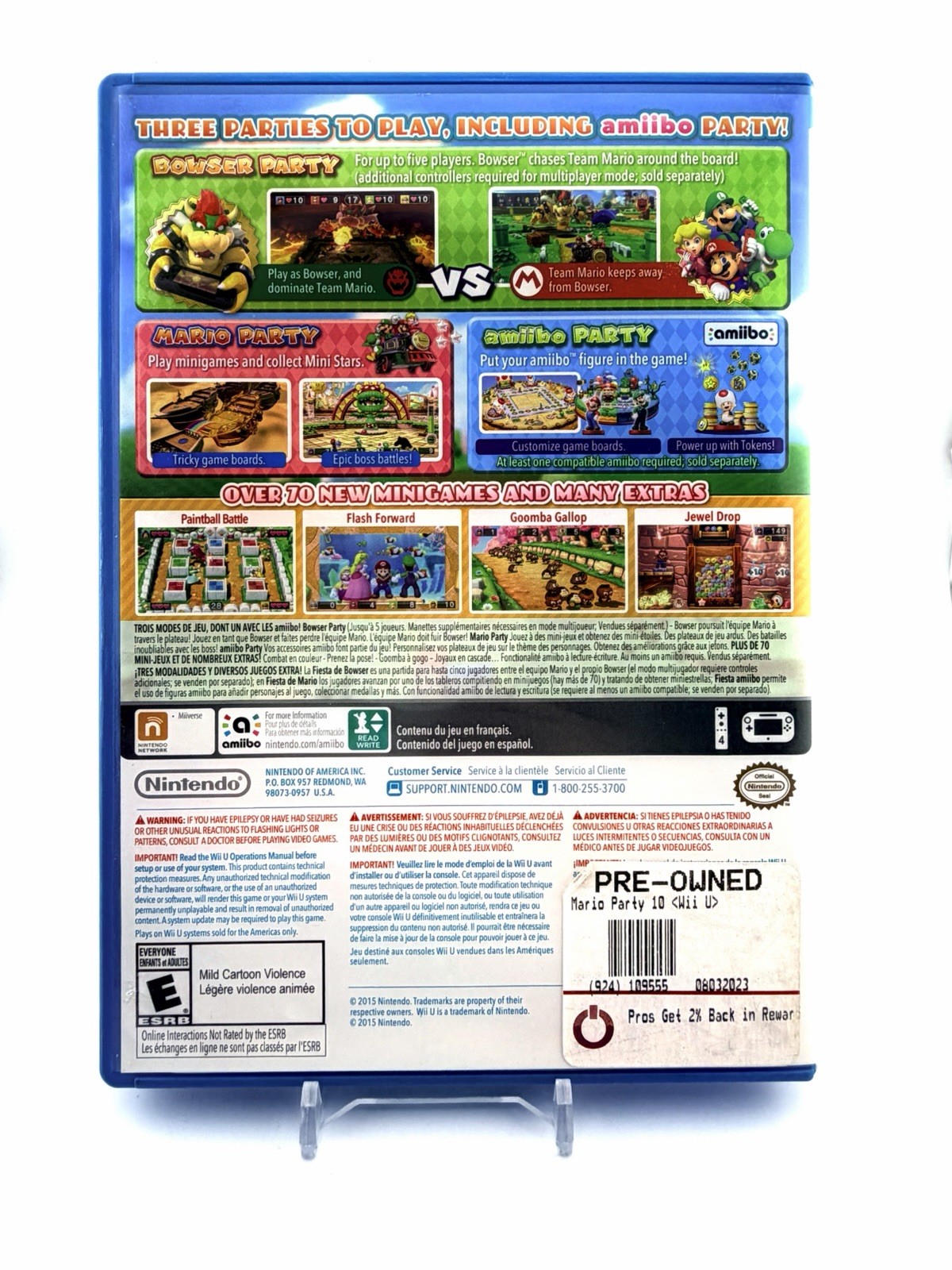 Mario Party 10 Nintendo Wii U 2015 Complete Set with Manual – Fast Free Shipping