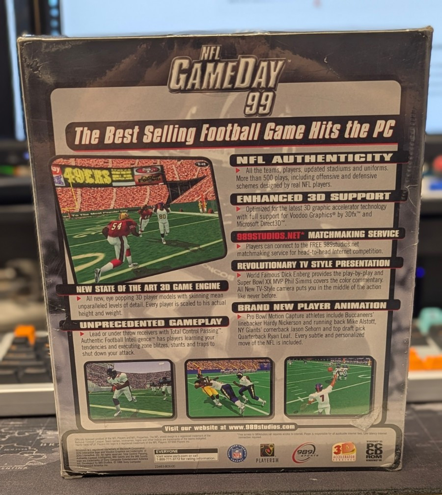 ✨ VINTAGE/RARE | WINDOWS PC 95 / 98 | NFL GAMEDAY 99 | NEW SEALED | SHIP FAST