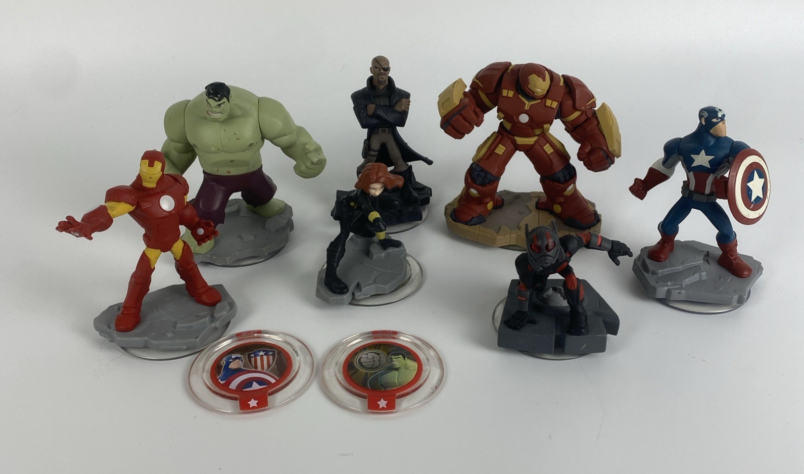 Disney Infinity Captain America Black Widow Ant Man Hulk Hulk Buster Fury
