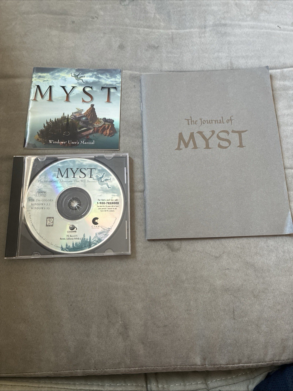 vintage 1996 Myst And Missed Three Exile￼CD-ROM for Windows 3.1 and 95