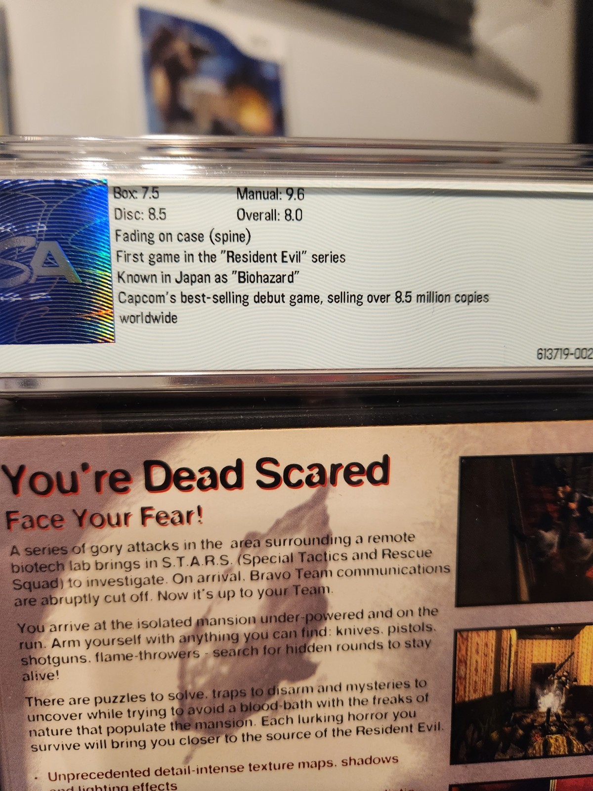 Resident Evil Ps1 PSA 8.0 CIB