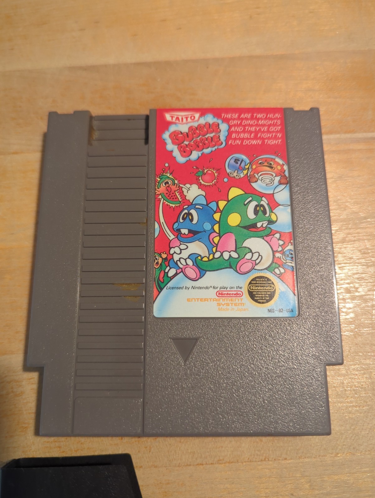 Bubble Bobble (Nintendo NES, 1988) Authentic Tested Working