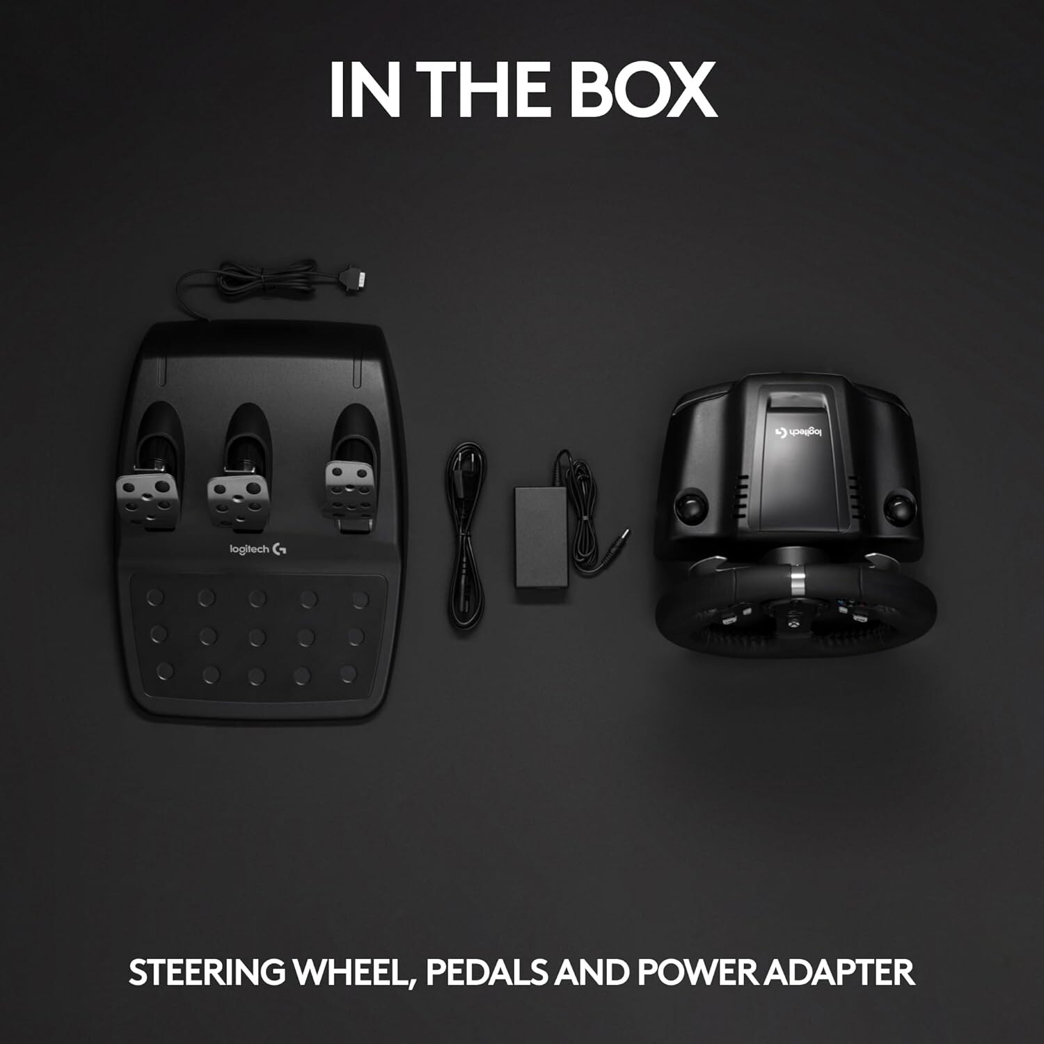 920 Driving Force Racing Wheel and Floor Pedals, Real Force Feedback, Stainle…