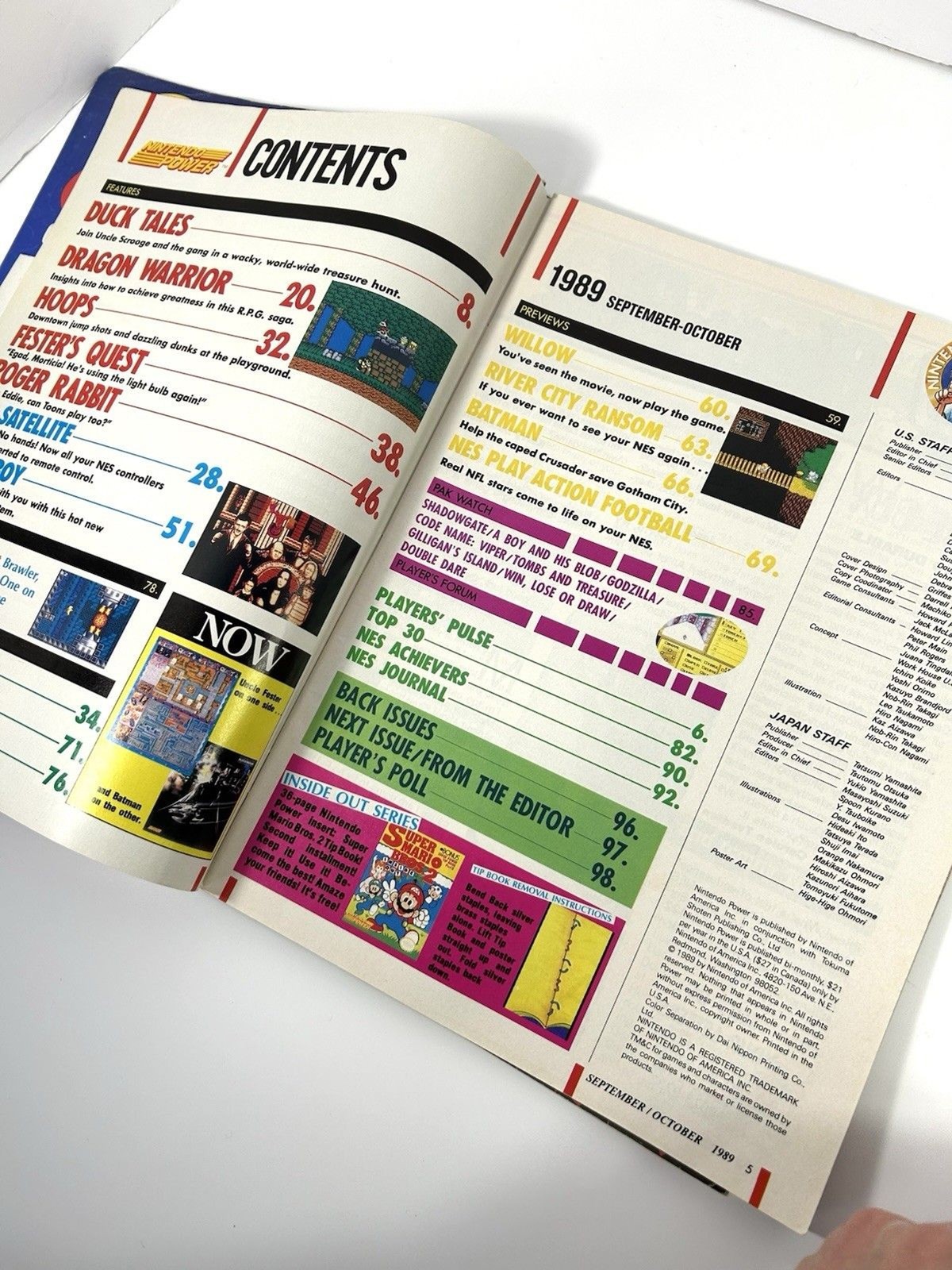Nintendo Power Volume 8 – Sept/Oct 1989 – DuckTales Cover See Notes
