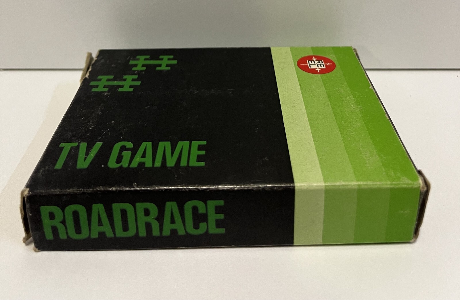 ROADRACE REEL VIDEO GAMES RE-EL CASSETTE TV B/W 1979 MADE IN ITALY VINTAGE