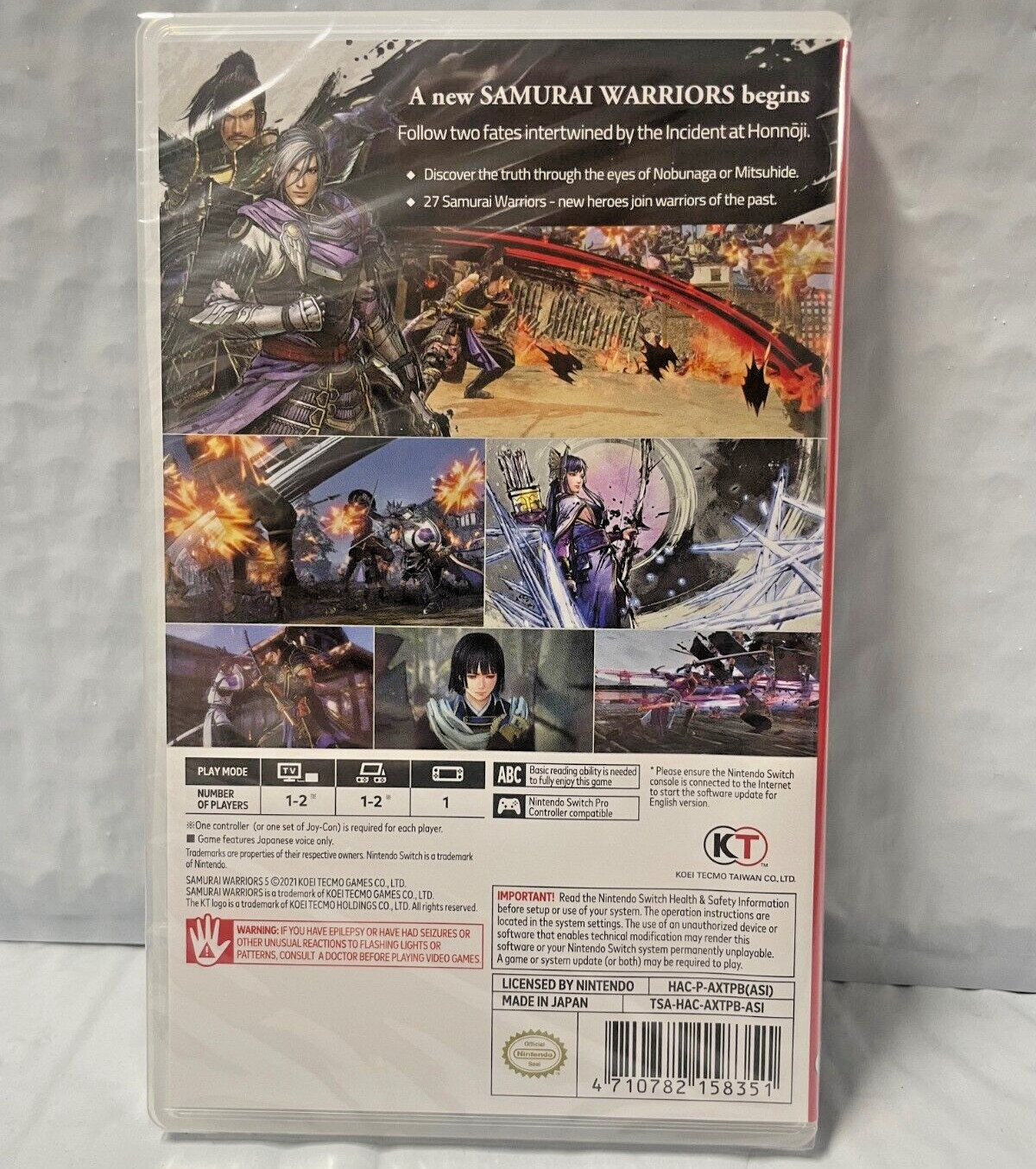 Samurai Warriors 5 Switch Brand New Game (2021 Beat Em Up)