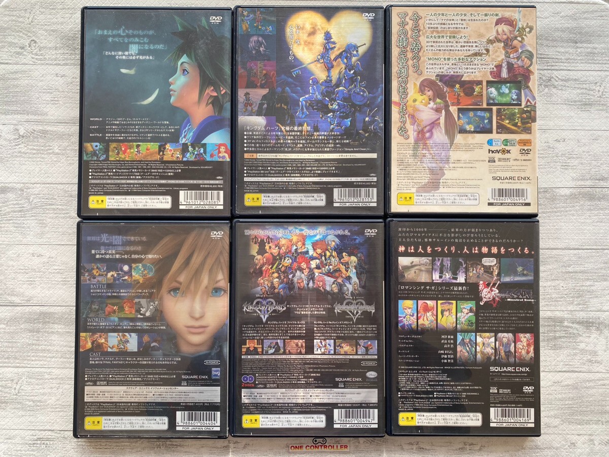 SONY PS2 Kingdom Hearts ⅠⅡ & Final Mix & Seiken Densetsu 4 & Unlimited Saga set