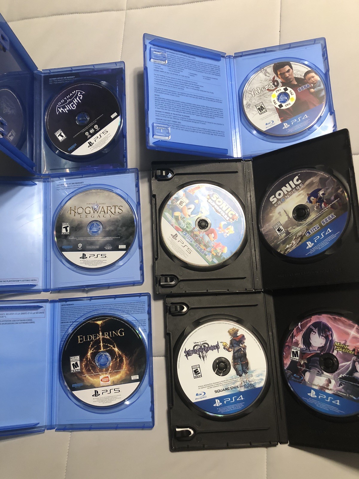 Ps5/ps4 Game Lot Kingdom Hearts Devil May Cry Resident Evil Elden Ring As Is