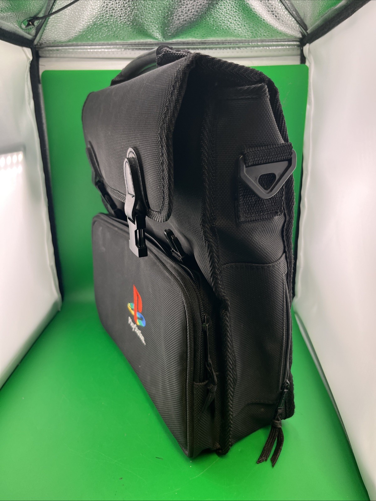 PlayStation 1 black padded bag vtg
