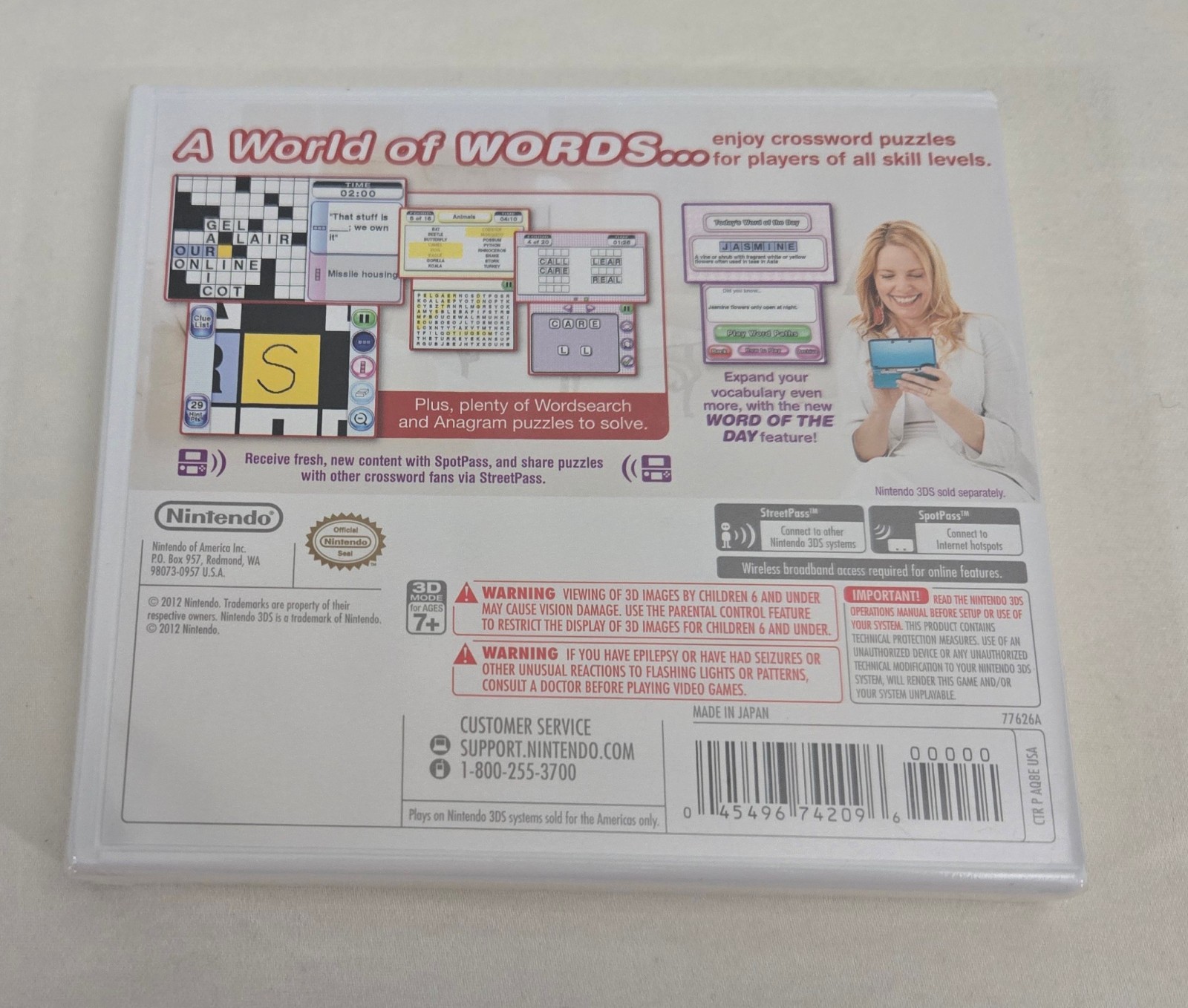 Crosswords Plus Nintendo 3DS New / Sealed