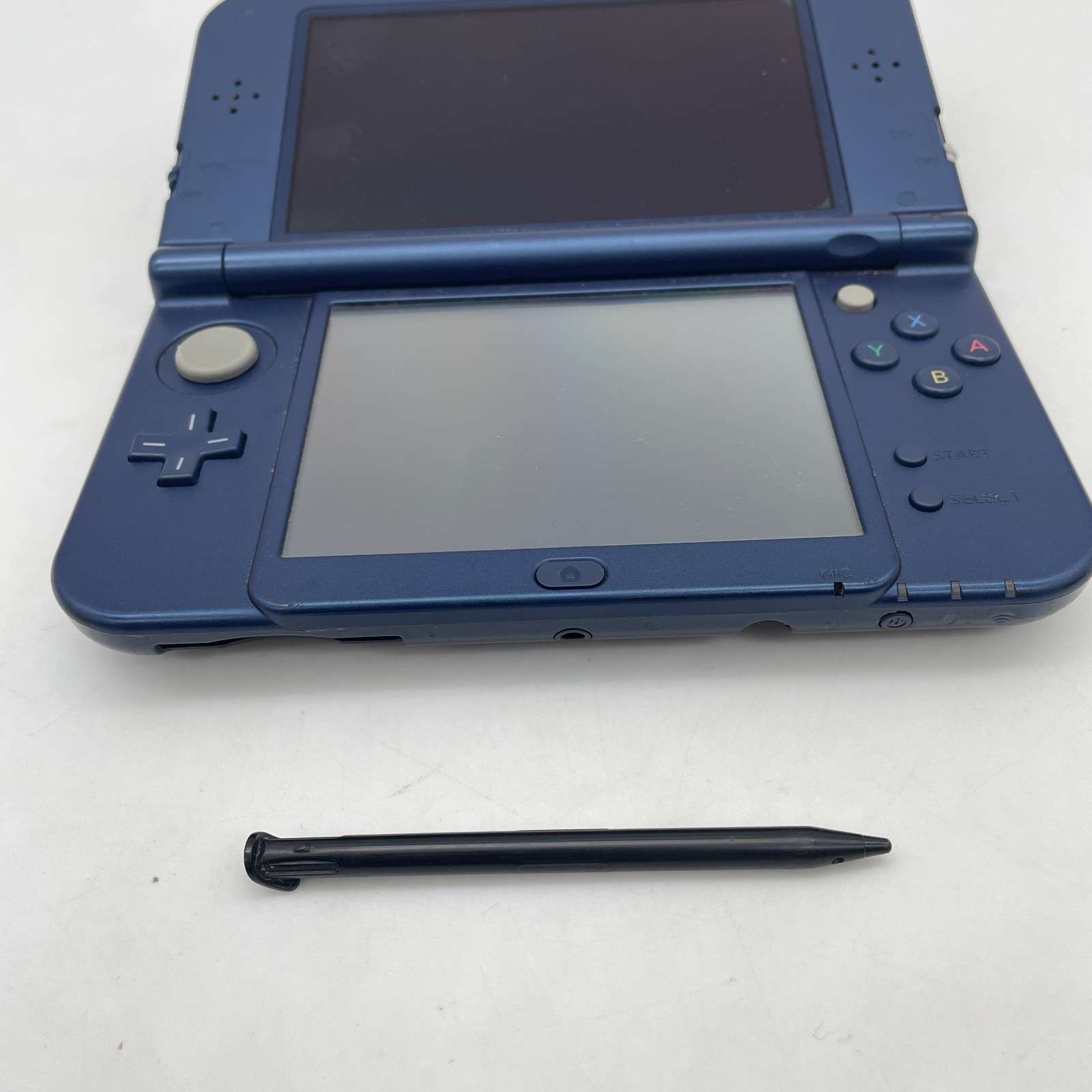 New Nintendo 3DS XL LL Metallic Blue Console Stylus Tested Japanese