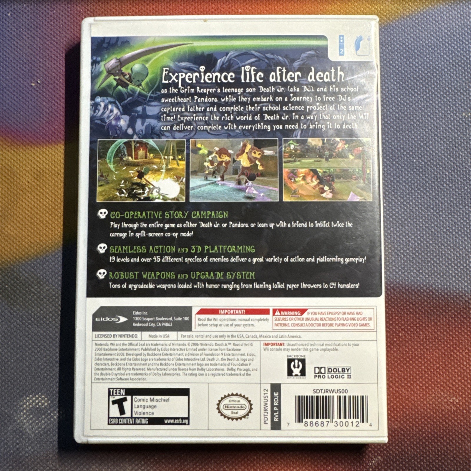 Death Jr.: Root of Evil (Nintendo Wii, 2008)