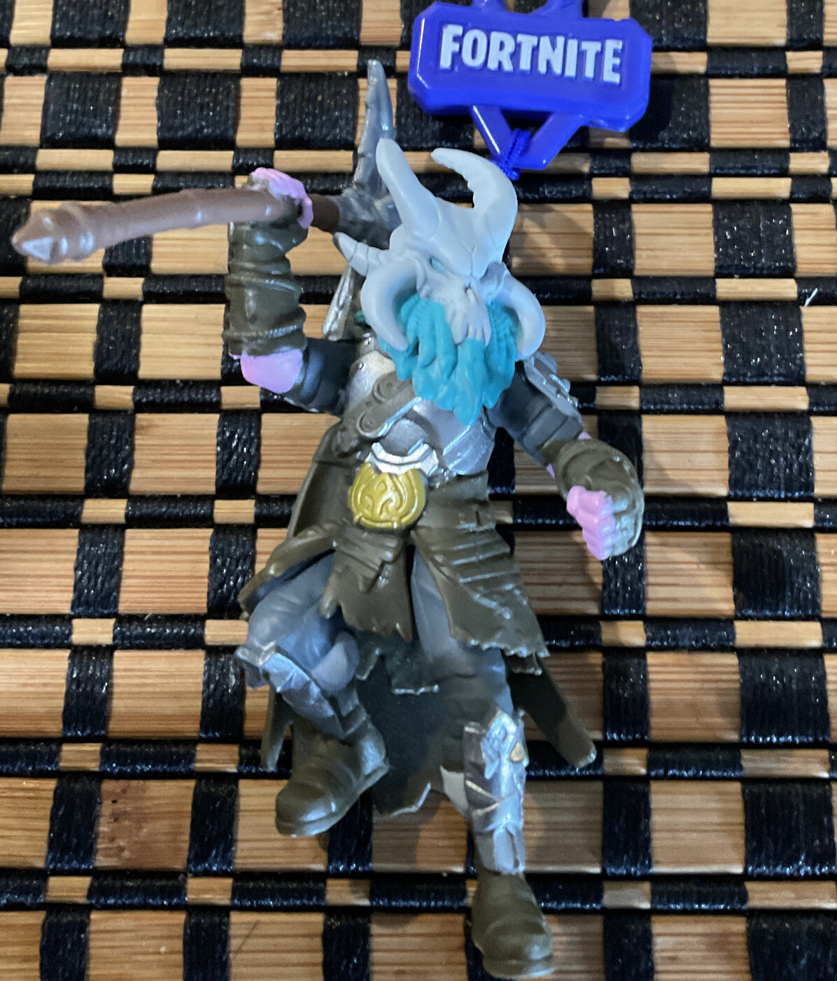 Fortnite Figure Backpack Clip Key Chain- Ragnarok Series 1
