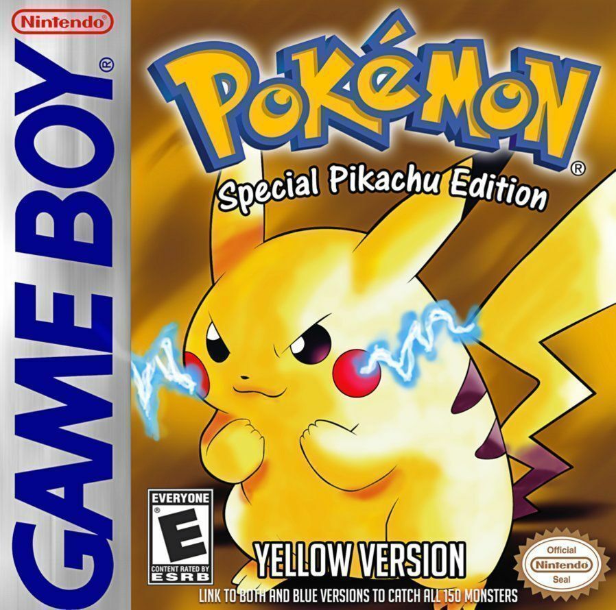 Authentic Unlocked Pokemon Yellow, All 151 Legal + Extra, Max Items Money GB GBC