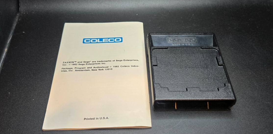 Zaxxon (Colecovision, 1982) with box and manual
