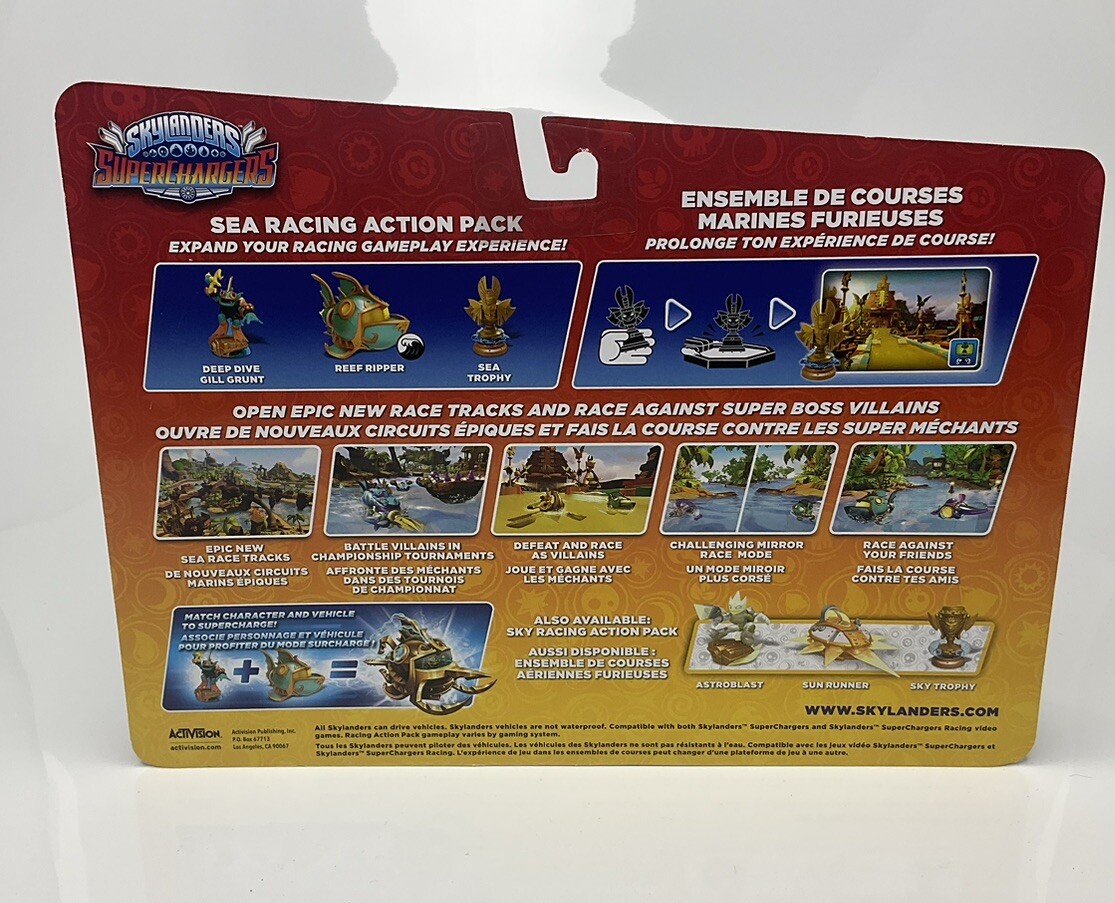 NEW Skylanders SuperChargers Deep Dive Gill Grunt Sea Trophy Reef Ripper