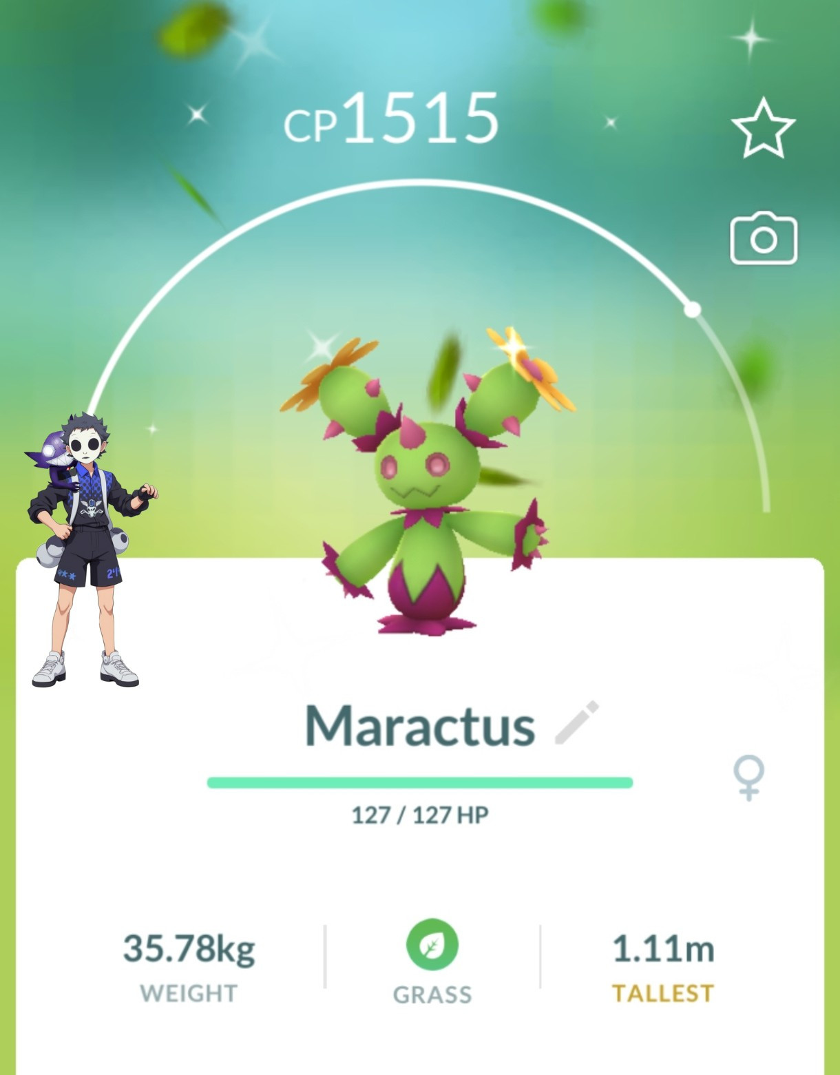 Shiny Maractus Pokemon Go – T- 20K or 1M Stardust