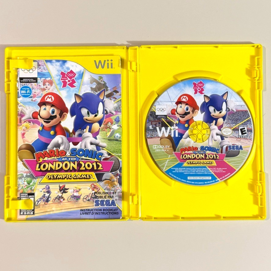 Bundle Mario and Sonic at the Olympic Games London 2012 Nintendo Wii CIB Tested