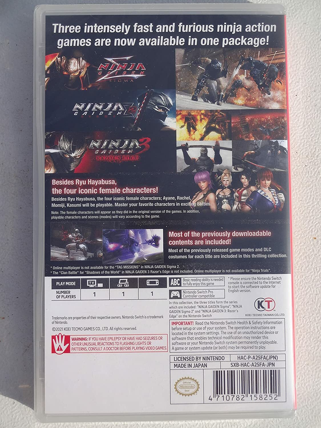 Ninja Gaiden Master Collection 1, 2, 3 – Nintendo Switch Brand New