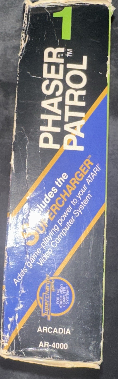 Phaser Patrol Cassette Game For Atari 2600 includes the supercharger read Discre